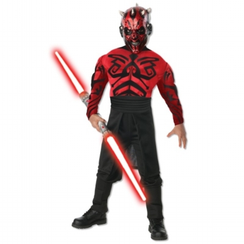 Rubies Costumes Stars Wars Deluxe Muscle Chest Darth Maul Child Costum