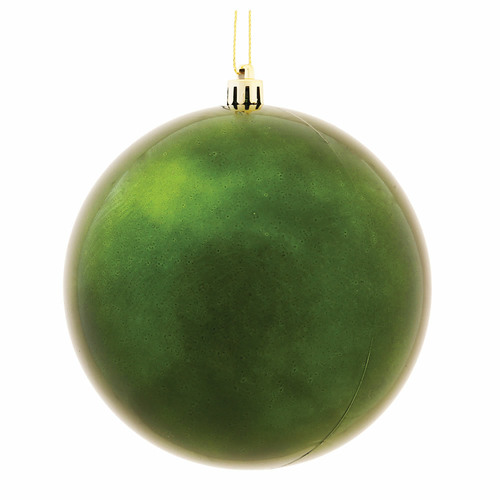 Vickerman N596864S 3 in. Moss Green Shiny Christmas Ornament Ball - 32