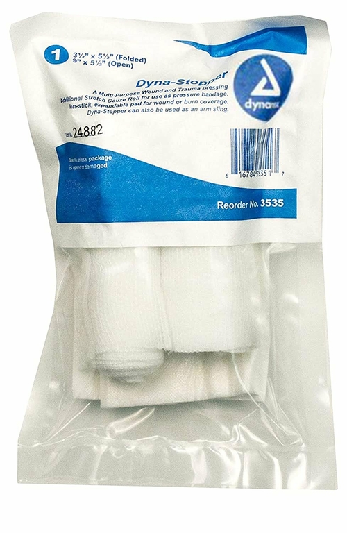 Case of 60 Trauma Pressure Dressing, White 9 x 5.5". Standard