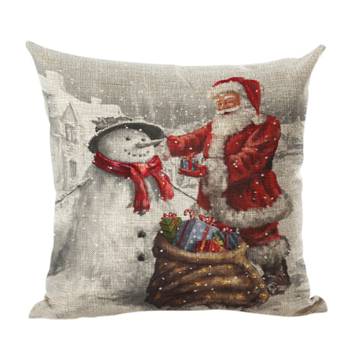 Christmas Pillow Case Car Sofa Waist Throw Cushion
