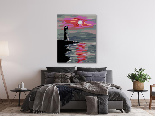 Paint by Numbers - LIGHTHOUSE AT SUNSET