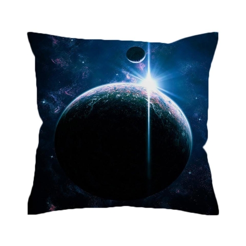 Earth Cushion Cover Galaxy Decorative Pillow Cover
