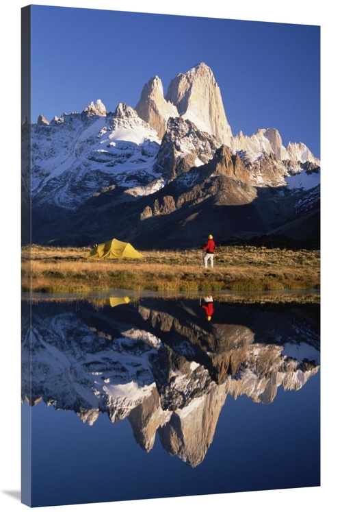 Global Gallery GCS-453467-44-142 44 in. Trekkers Camp Under Mount Fitz