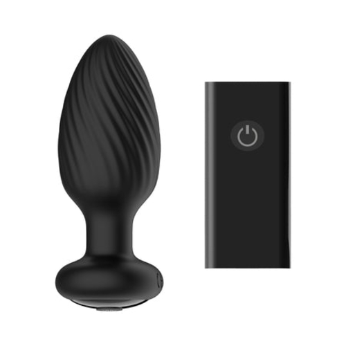 Nexus Tornado Medium Rotating and Vibrating Butt Plug with Remote