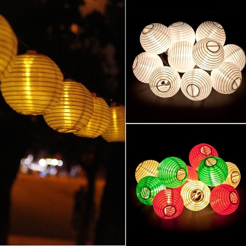 5M 20LED Solar Energy Cotton Thread Lights Fabric