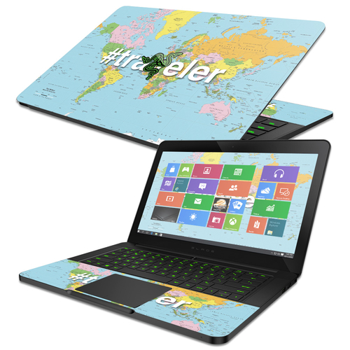 MightySkins RABL14-Traveler Skin for 14 in. 2014-2017 Razer Blade,