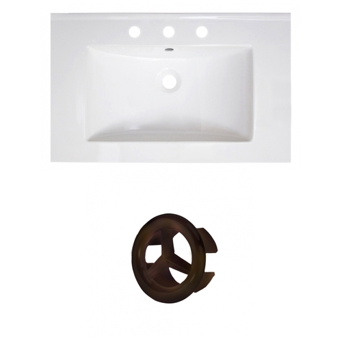 American Imaginations AI-21073 30 in. Rectangle Roxy Series 3H8 in. Ce