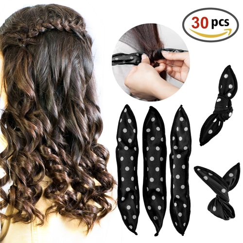 30 Pcs Sponge Flexible Foam Hair Curlers DIY Hair