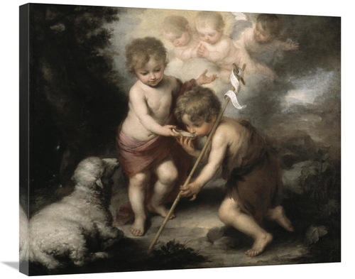 Global Gallery GCS-278805-30-142 30 in. Jesus & John the Baptist - Chi