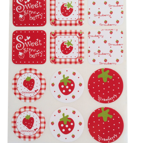 24Pcs/lot DIY Cute Strawberry Pattern Scrapbook