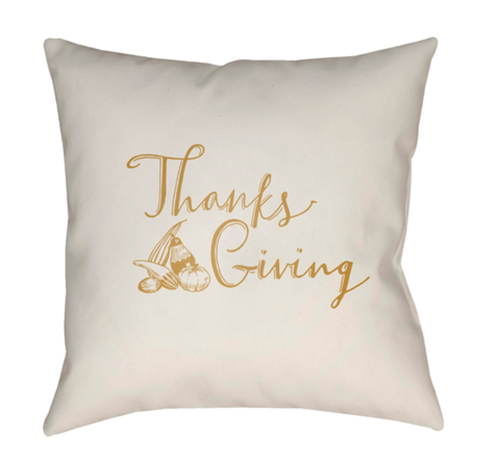 Surya GOURD002-2020 Gourd Medium Throw Pillow, 20 x 20 x 4 in. - W