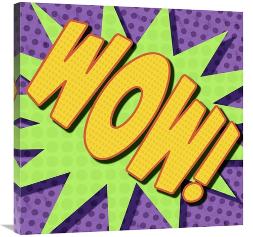 Global Gallery GCS-388381-3030-142 30 x 30 in. Word Power - Wow Art Pr