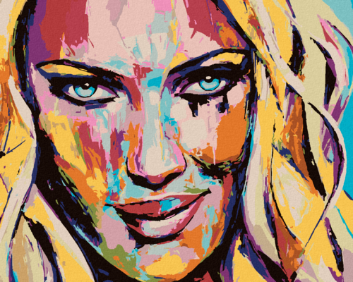 Paint by Numbers - COLOURFUL WOMAN PORTRAIT II