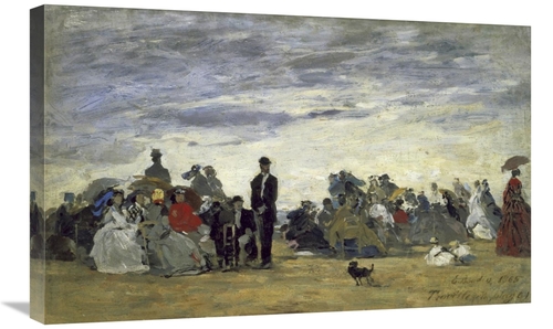 Global Gallery GCS-281759-30-142 30 in. The Beach at Trouville Art Pri