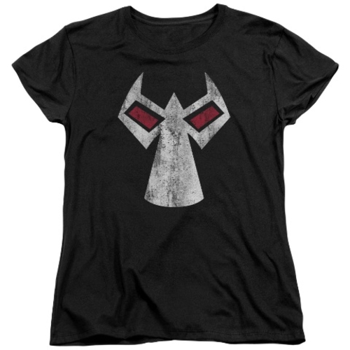 Trevco Batman-Bane Mask - Short Sleeve Womens Tee - Black- Extra Large