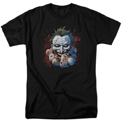 Jla-Doll Heads Short Sleeve Adult 18-1 Tee, Black - 2X