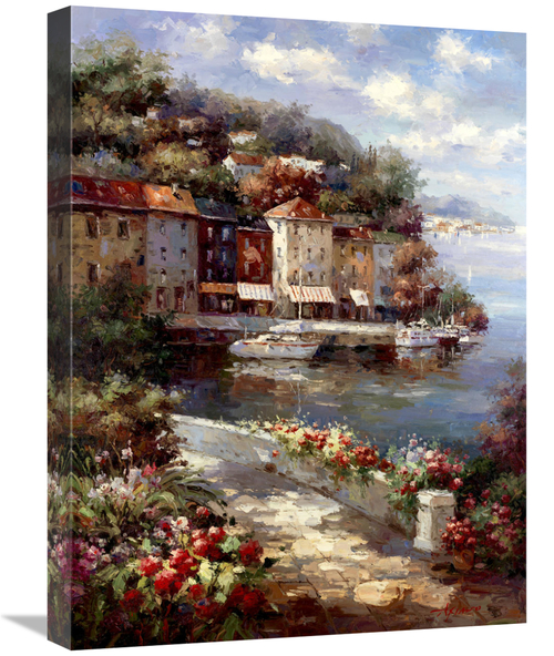 Global Gallery GCS-132412-1824-142 18 x 24 in. Montecarlo Harbor Art P