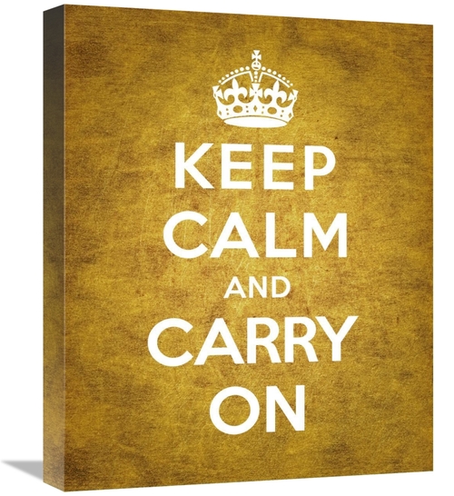 Global Gallery GCS-371963-1620-142 16 x 20 in. Keep Calm & Carry on - 