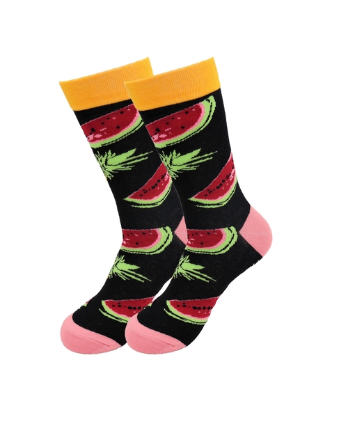 Main Sick Socks – Watermelon – Favorite Foods Casual Dress Socks image