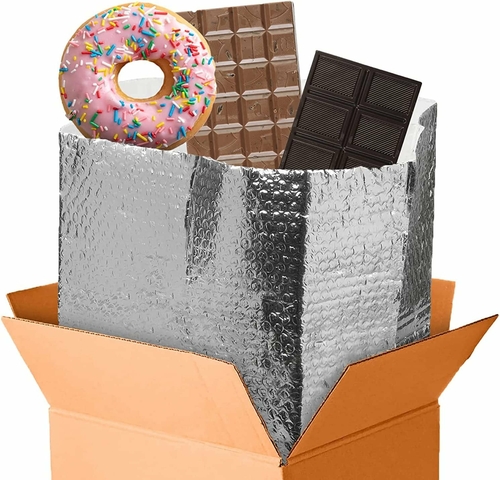 Amiff Insulated Box Liners Pack of 50 Thermal Box Liners 10x10x10 Box