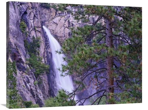 Global Gallery GCS-396359-3040-142 30 x 40 in. The Cascades From Yosem