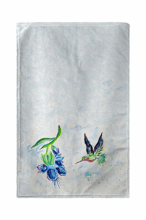 Betsy Drake BT712 30 x 50 in. Hovering Hummingbird Beach Towel