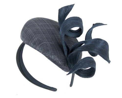 Navy designers fascinator