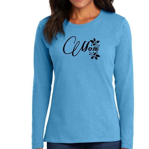 Womens Long Sleeve Graphic T-shirt - Mom Appreciation for Mothers