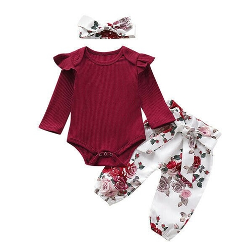 Infant Baby Girl Autumn Clothes Outfits Fly