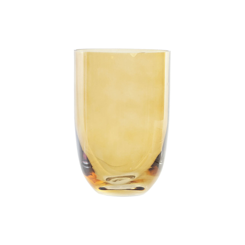 Vase DKD Home Decor Crystal Amber Modern 10 x 10 x 14 cm