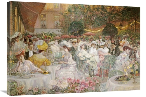 Global Gallery GCS-267989-36-142 36 in. A Restaurant Terrace Art Print