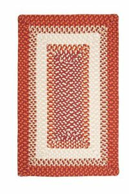 Colonial Mills Rug MG79R048X072R Montego - Bonfire 4 ft. x 6 ft. Braid