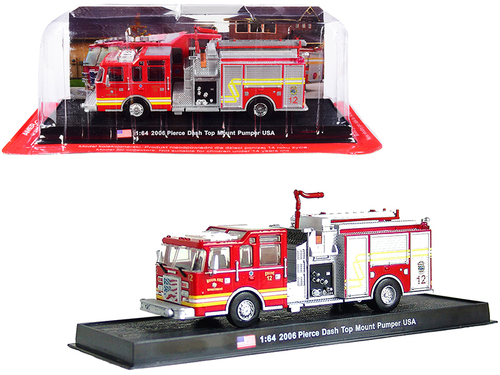 2006 Pierce Dash Top Mount Pumper Fire Engine Red \Wichita Fire