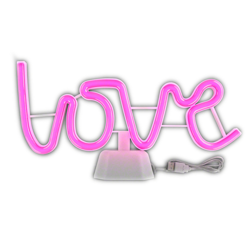 Blinkee LVUDNS-PK USB LOVE LED Desk Sign, Neon Pink