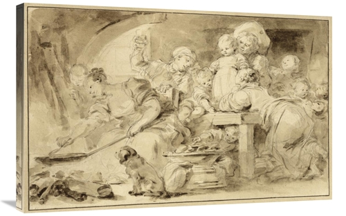 Global Gallery GCS-454807-2436-142 24 x 36 in. Making Fritters - Les B