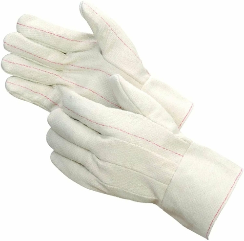 Hot Mill Gloves. Pack of 12 White Durable Fireplace Gloves for