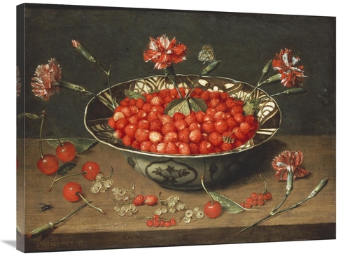 Global Gallery GCS-267498-36-142 36 in. Strawberries in a Bowl Art Pri