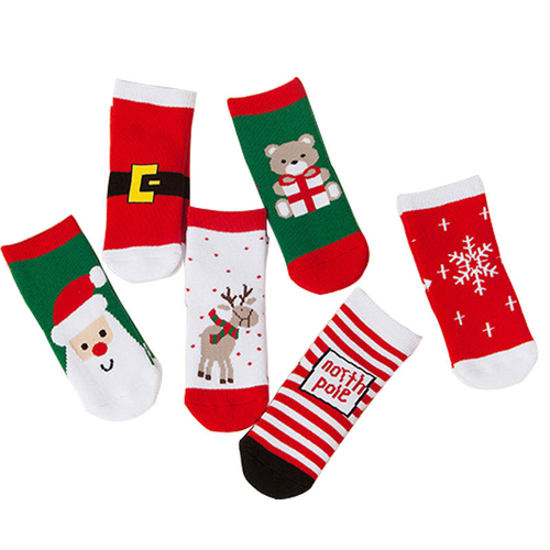 1-10 Years Cotton Baby Socks Christmas Design Baby