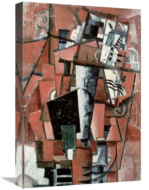 Global Gallery GCS-278343-22-142 22 in. Lady by the Piano Art Print - 