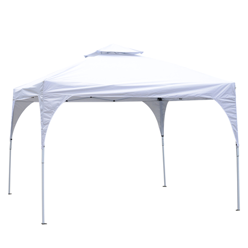 Outsunny 10'x10' Easy Pop-Up Party Tent 2 Tire Top Outdoor Gazebo