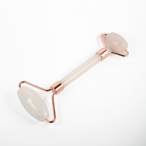 Rodillo facial Cuarzo Rosa - Rose Quartz facial roller