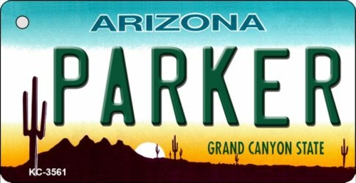 Smart Blonde KC-3561 3.5 x 2 in. Parker Arizona State License Plate Ke