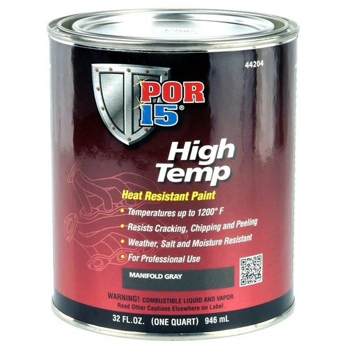 Por-15 POR44204 1 qt. High Temperature Factory Paint, Gray