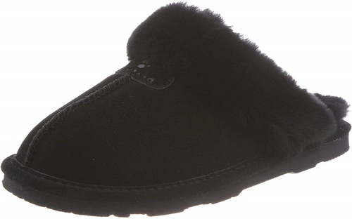 Bearpaw 671W-B-7 Womens Loki Slide Slipper, Black II - Size 7