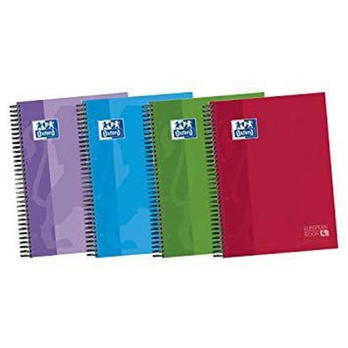 Notebook Oxford European Book Multicolour Micro perforated A4 5 Pieces