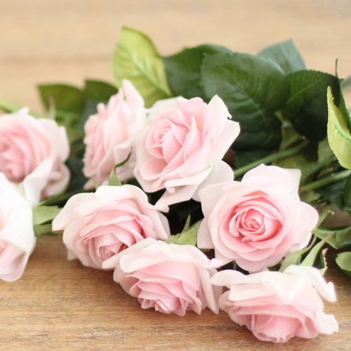 Home 5 Pieces High Quality Artificial Rose for