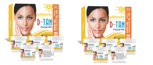Sarwahs Herbals D-TAN FACIAL KIT (Pack of 2)