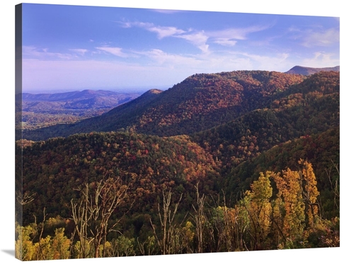 Global Gallery GCS-452275-3040-142 30 x 40 in. Blue Ridge Mountain Ran