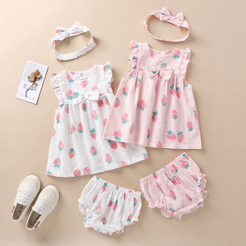 Summer Cute Toddler Baby Girl Clothes Ruffled