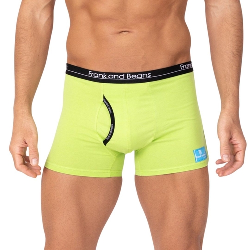 Mens Boxer Briefs Cotton Trunks Green